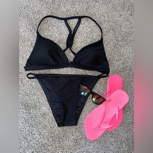 NWOT M/L 2 PIECE BIKINI - Black🖤🔥